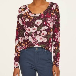 LOFT • Floral Long Sleeve Tee